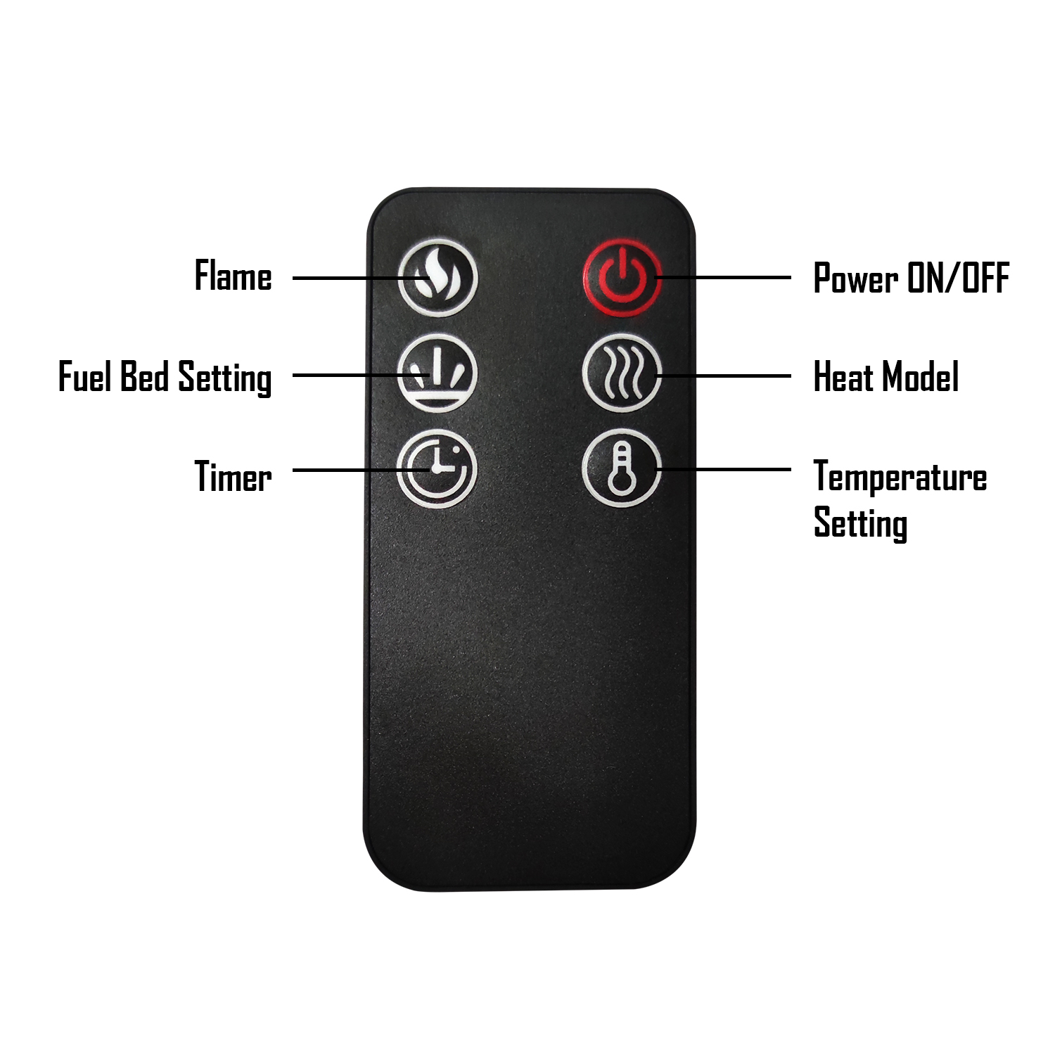 Valuxhome Remote for Luxey, Houselux and Armanni Electric Fireplace Heater